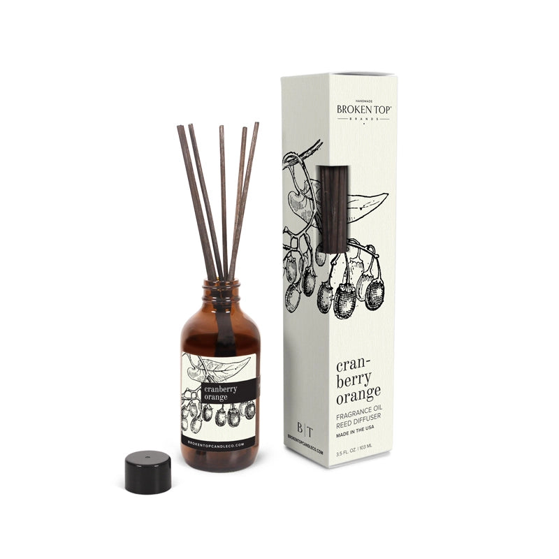Cranberry Orange Reed Diffuser by Broken Top Brands - 4 oz cranberry + citrus diffuser