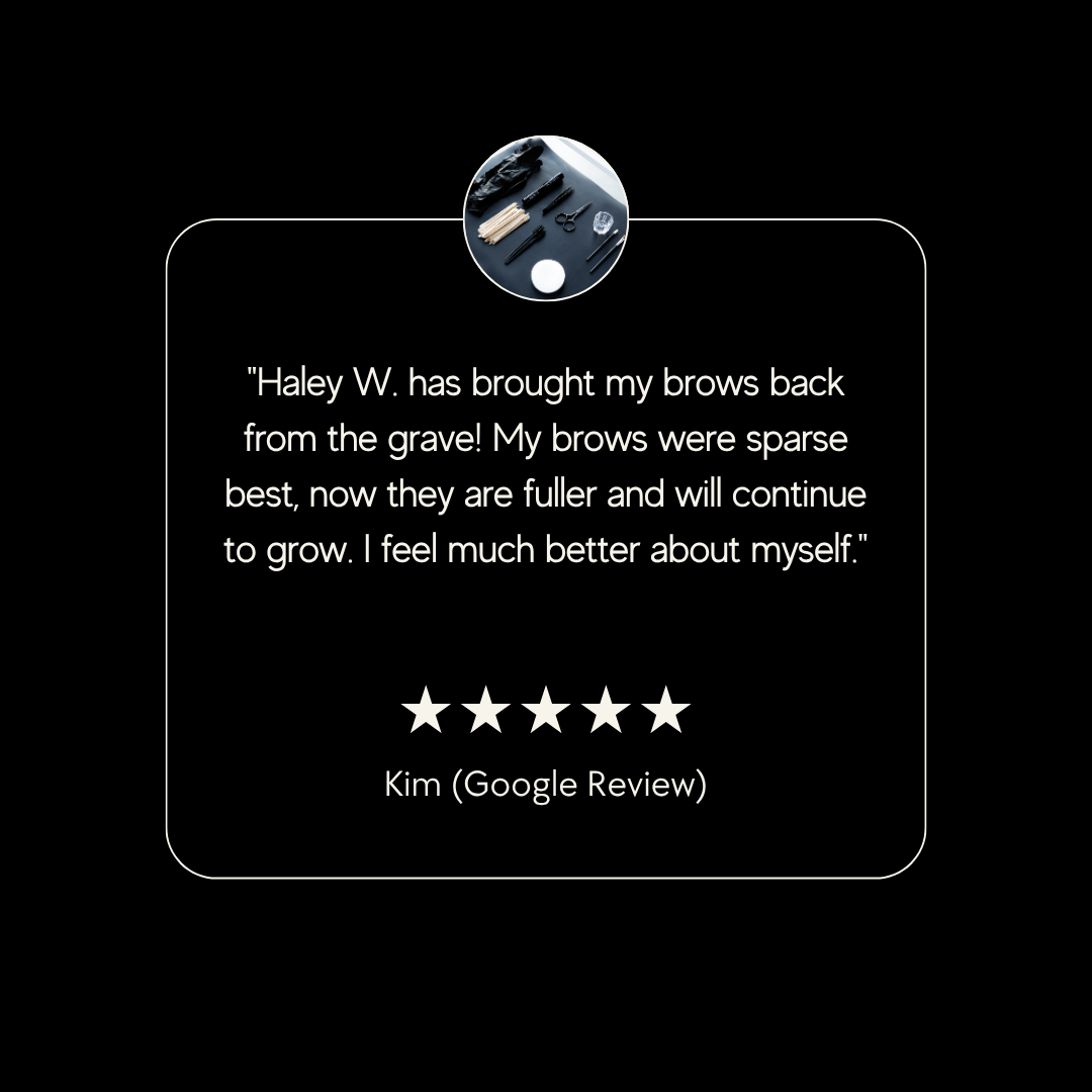 five star rating brow design service auburn hills michigan esthetician