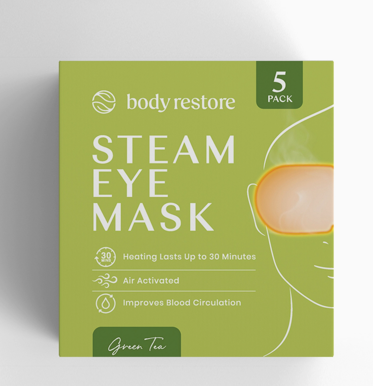 Steam Eye Mask - Green Tea (5 Pack)