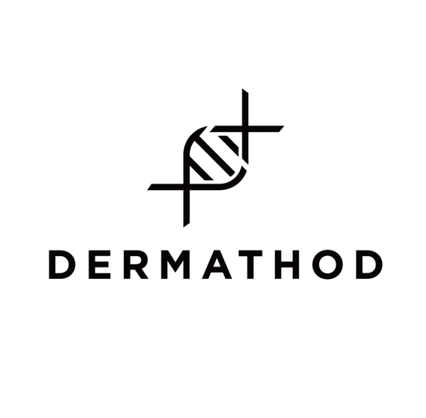 Logo of Dermathod with a stylized design on a white background