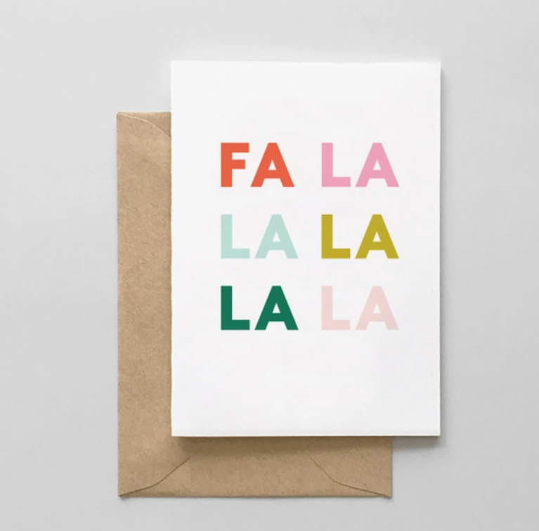 Greeting Card: Fa La La